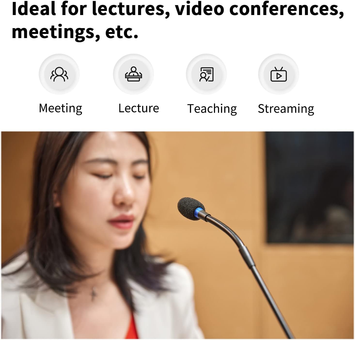 BOYA Desktop Gooseneck Condenser Microphone 18