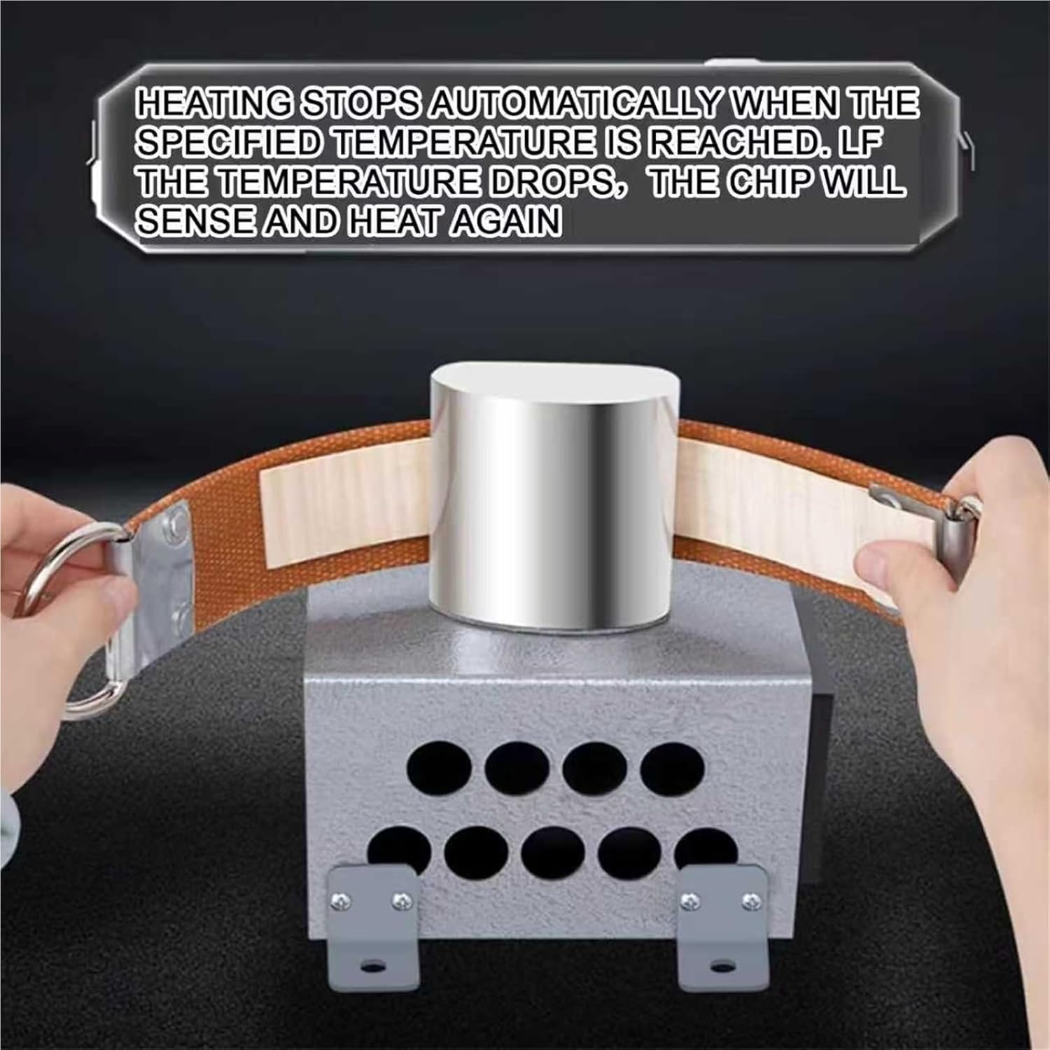 Guitar Rib Bending Iron, Violin/Viola Side Wood Bending Iron, With Digital Display, Adjustable Temperature Range: 0-280℃, Working Height 80mm, For Wood Bending In Instrument Making(Black)