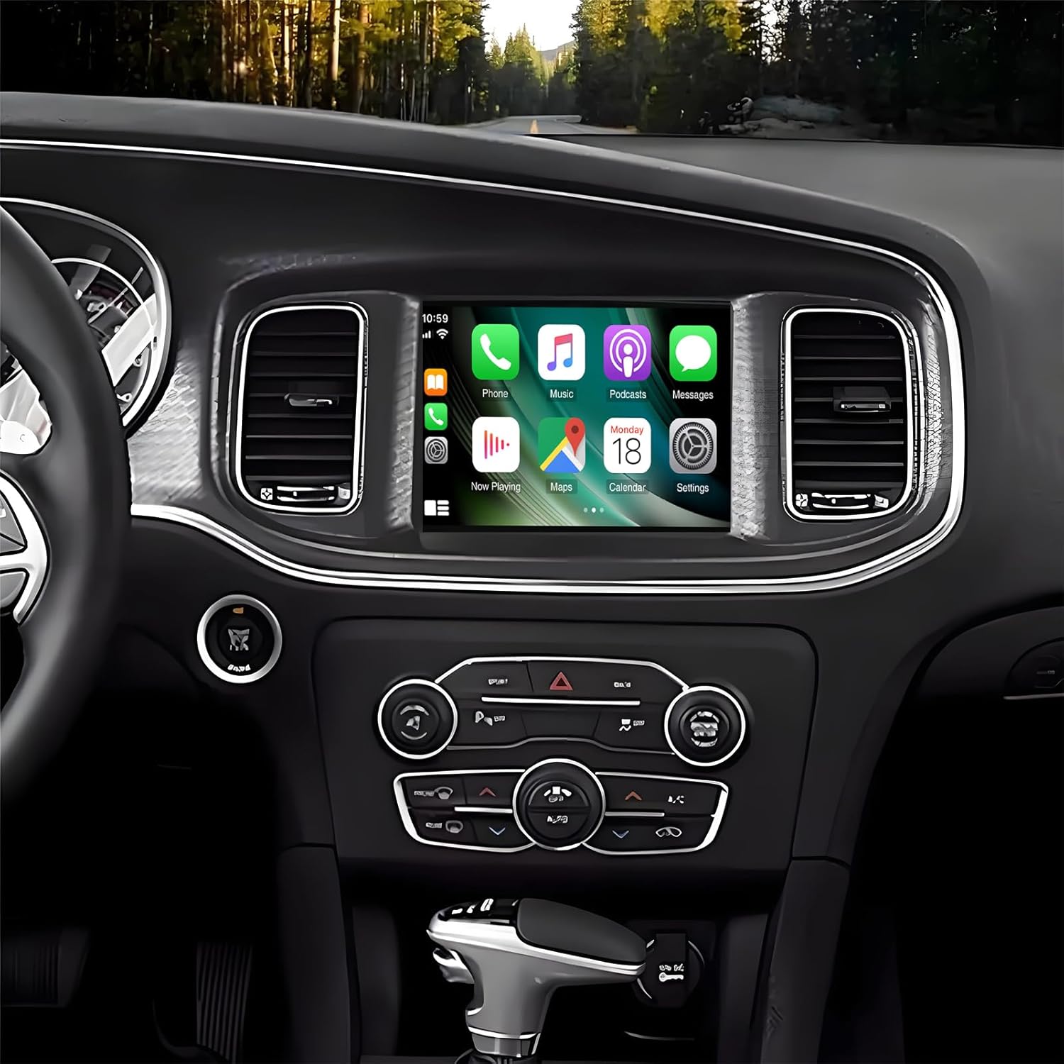 8.4inch Car Stereo Radio Fit for Dodge Ram 2013-2018, Durango 2014-2020, for Grand Cherokee 2014-2022, for Chrysler 300/300C/300S 2011-2013 w/Android Auto&with Carplay WiFi Bluetooth 2+32G