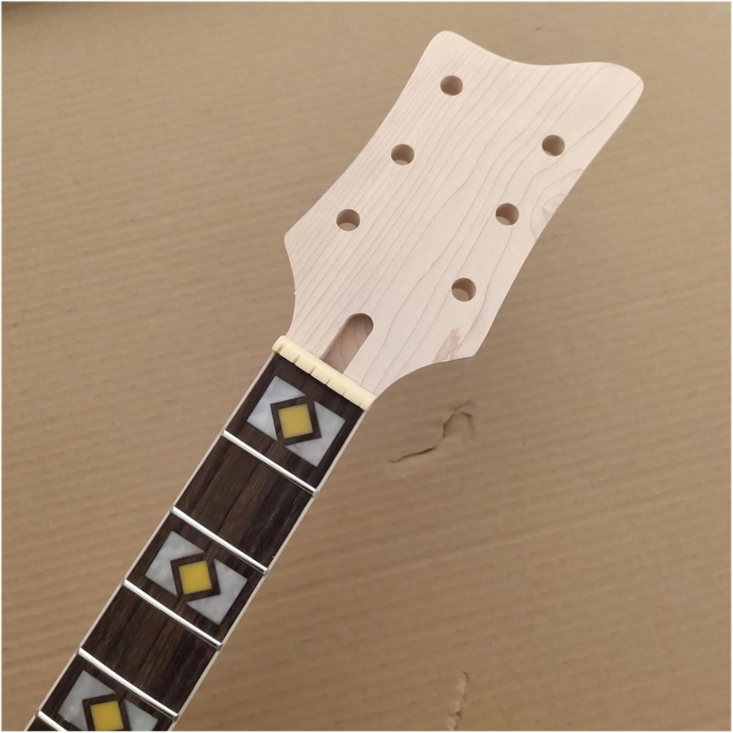 Unfinished Electric Guitar Neck Maple 22 Fret Rosewood Fingerboard DIY Part 25.5inch Electric Guitar Neck