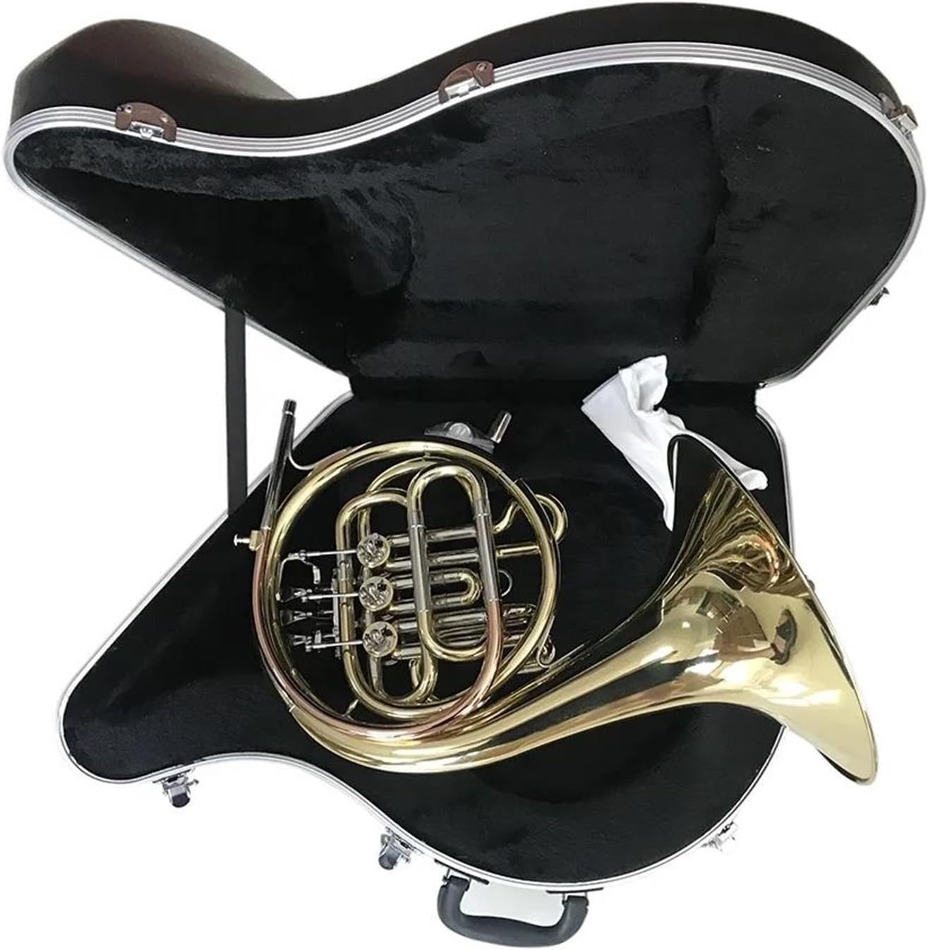 Brass French Horn Bb 3 Key Single Gold French Horn