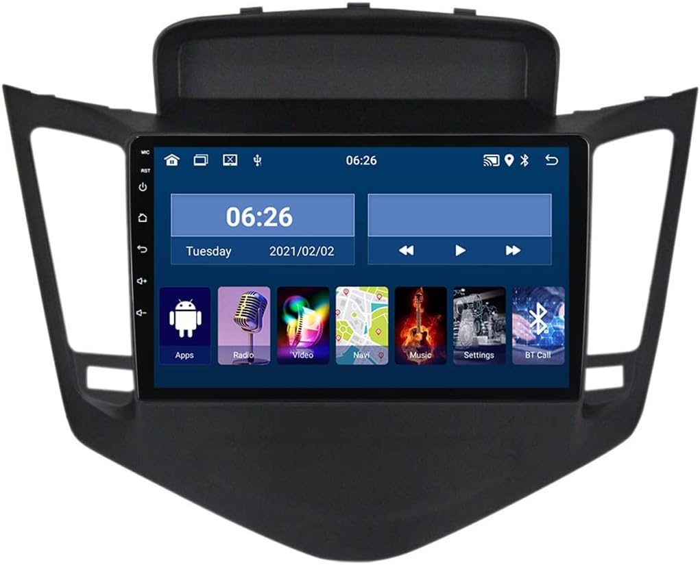 Double Din Car Stereo with Bluetooth 9Inch Car Multimedia Receiver Touchscreen Car Audio MP5 Player for Chevrolet Cruze J300 2008-2014 with Backup Camera/SWC/USB/FM Car Radio,2g+32g