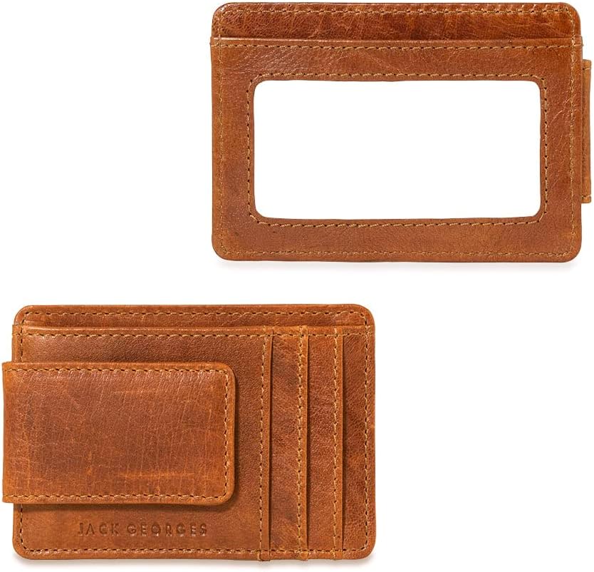 Jack Georges Voyager Magnetic Money Clip #7308 (Honey)