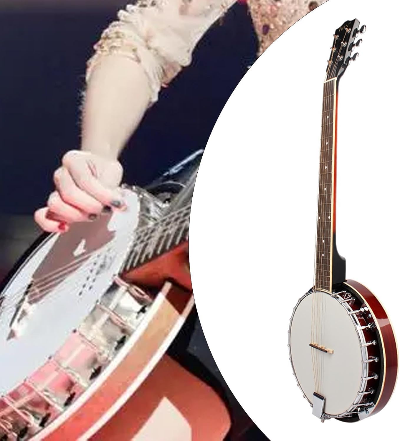 Six String Banjo Travel Kit for Performance And Education
