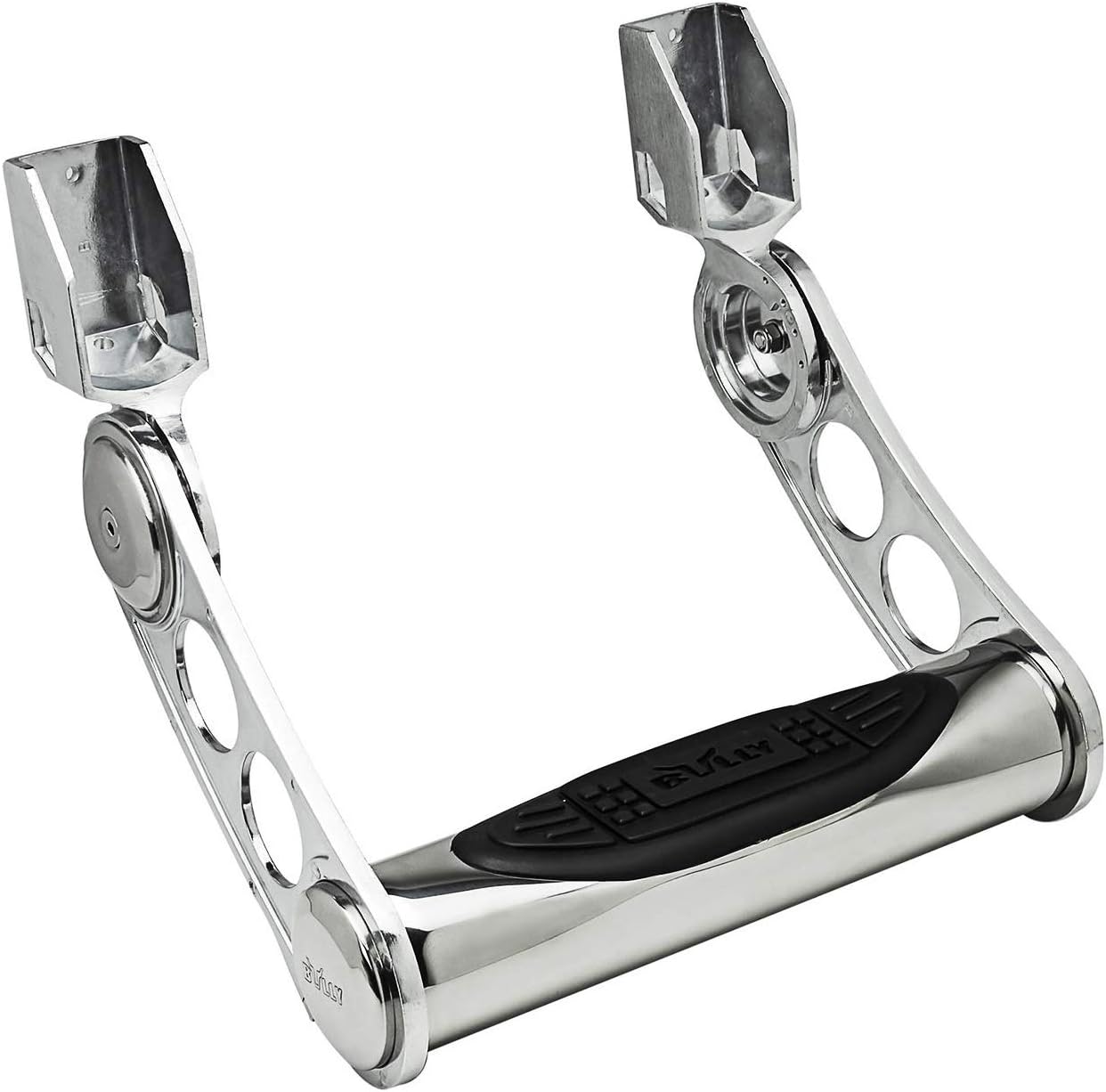 RBP RBP-303725-EXR Multi-Fit Truck Stainless Steel Slant Cut Resonated Exhaust Muffler Tip in Textured Black Finish with Stamped RBP Logo - Bolt-On to Fit Various Trucks Including Diesel Trucks