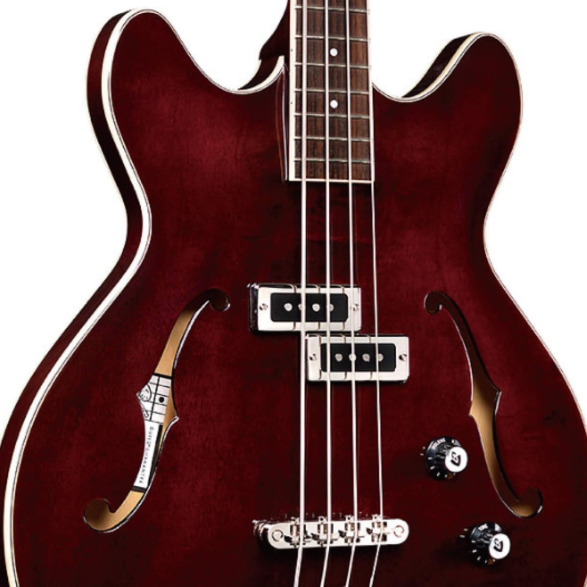 Guild Guitars Starfire I Bass Semi-Hollow Body Double-Cut Bass, Vintage Walnut, Newark St. Collection