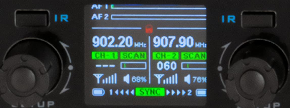 VocoPro Professional Two-User Digital PLL Wireless Microphone Receiver with “Mic-on-Chip” Technology