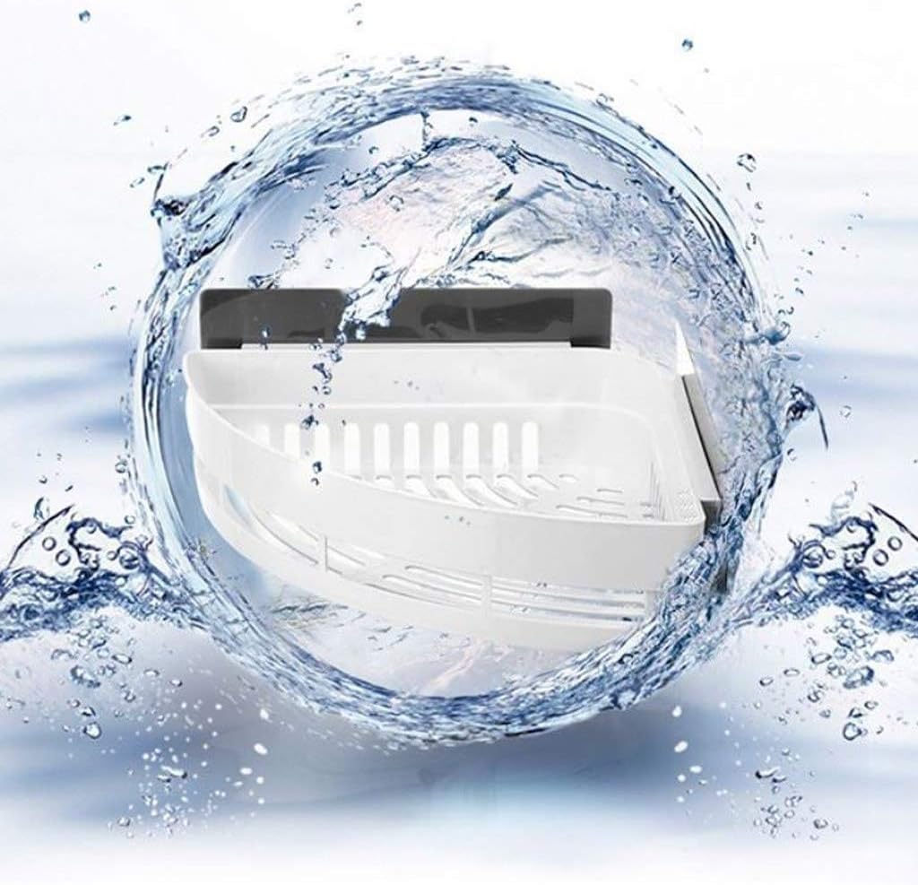 Suction Wall Triangle Corner Shower Shelf,Wall Mounted Bathroom Shelf,No Drilling,Shampoo Storage Shelf