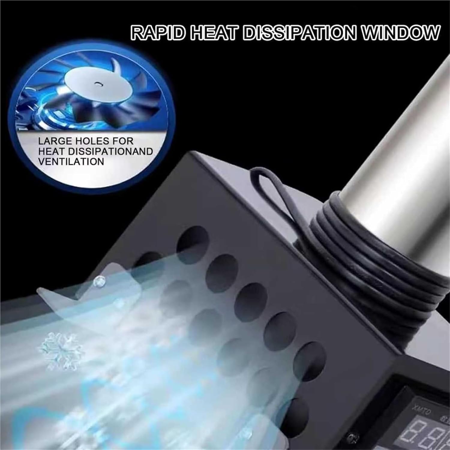 Guitar Rib Bending Iron, Violin/Viola Side Wood Bending Iron, With Digital Display, Adjustable Temperature Range: 0-280℃, Working Height 80mm, For Wood Bending In Instrument Making(Black)