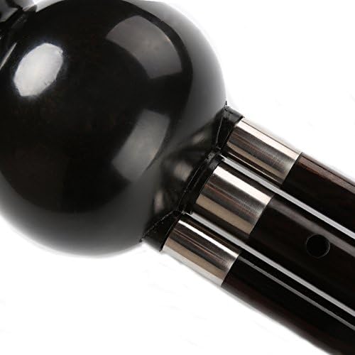 OrientalMusicSanctuary Professional Black Sandalwood DUAL KEY Hulusi - Chinese Curcubit Gourd Flute (Key of C + bB)