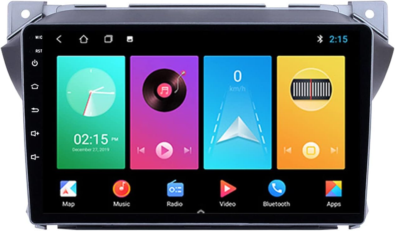 Android Car Radio Bluetooth Hands-Free 2 Din Car Stereo Radio Receiver for Suzuki Alto 2009-2015 Built-in Microphone WiFi Bluetooth 4.0 Support SWC Mirrorlink Carplay