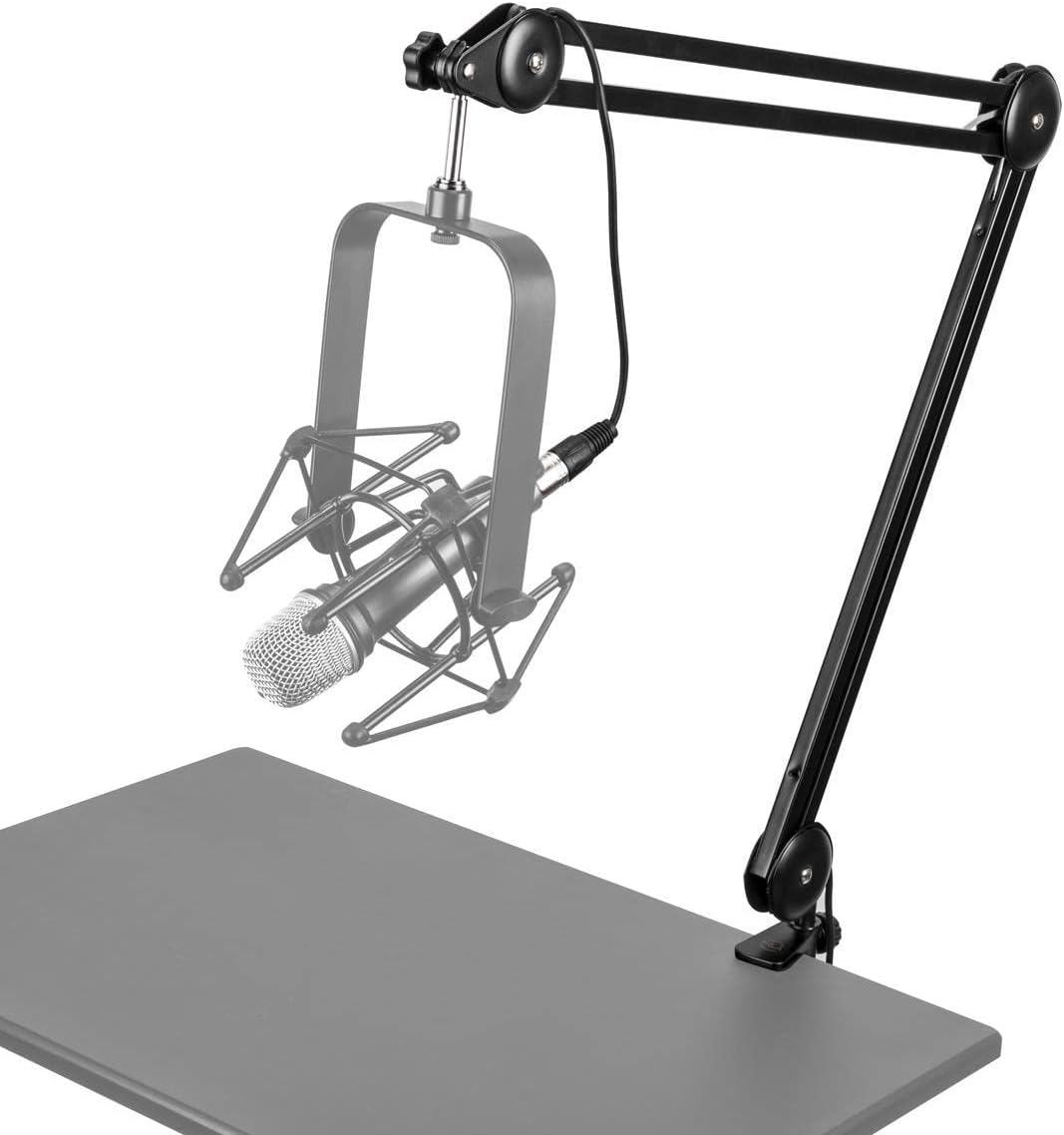 Rode 2X PodMic Dynamic Podcasting Microphones Bundle with 2X Broadcast Arms with Internal Springs and Integrated 10' XLR Cables, 2X High-Performance Closed-Back Studio Monitor Headphones (6 Products)