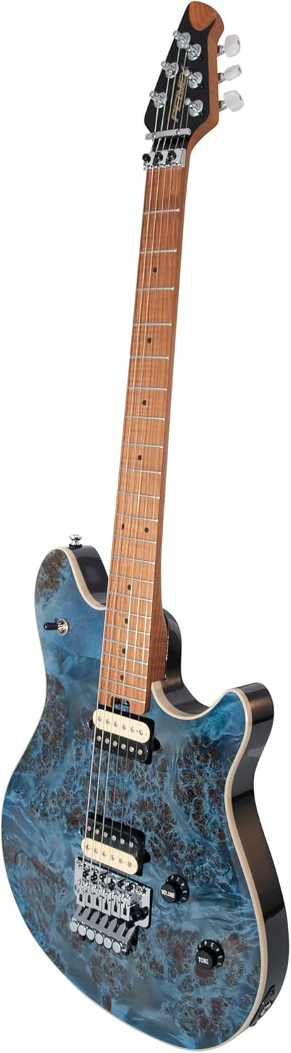 Peavey HP 2 Poplar Burl RM Tranparent Blue Electric Guitar