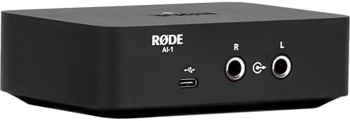 Rode Ai-1 Studio-Quality USB Audio Interface with Rode SC17 1.5m USB-C to USB-C Cable