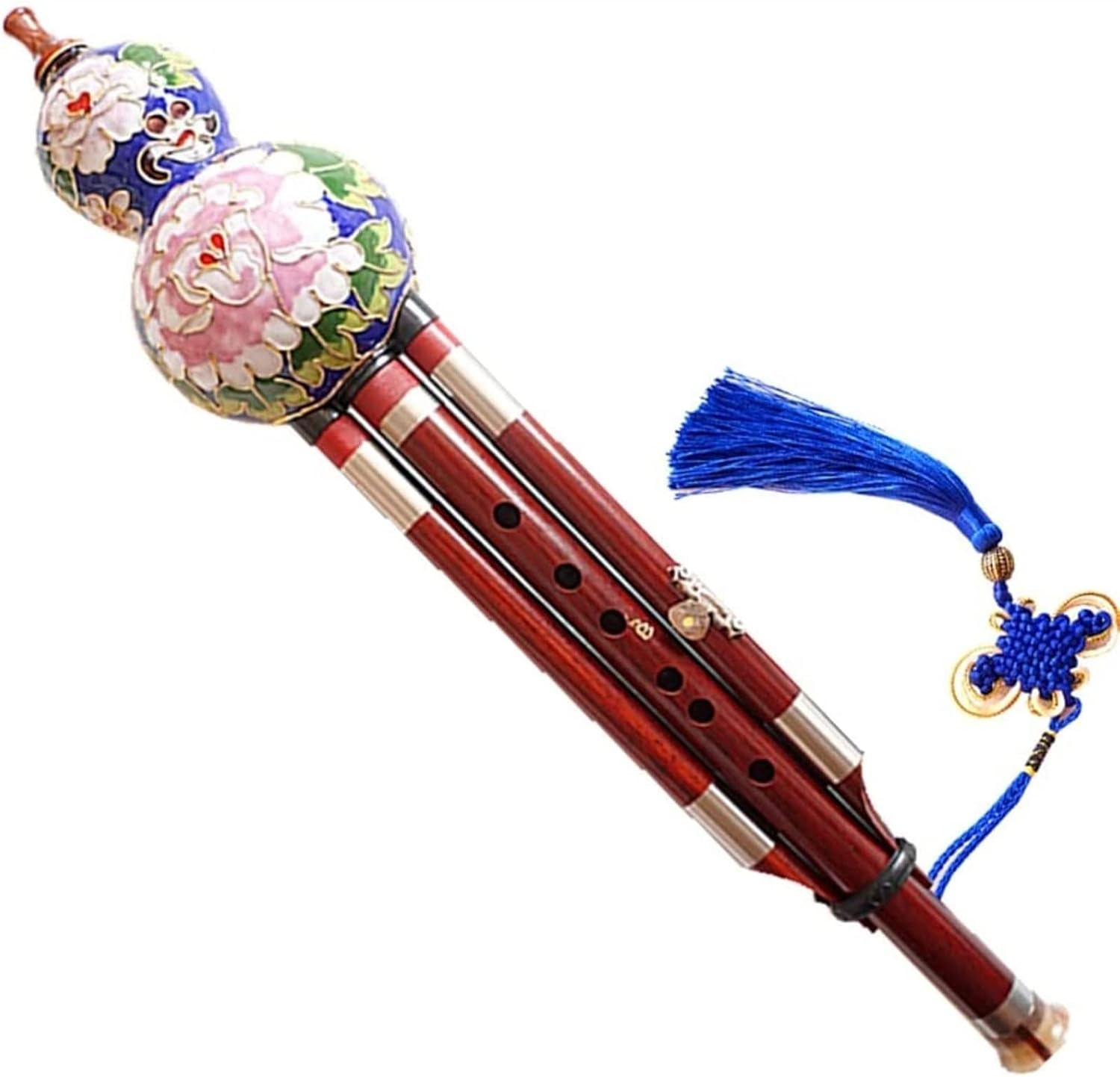 FLFL Hulusi Hulusi Handmade Cucurbit Flute Instrument Gifts for Music Lovers (Size : A Key) (Color : Bb Key)