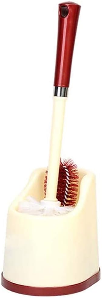 Compact Design Toilet Brush and Bracket Set, Plastic Toilet Brush for Bathroom Cleaning