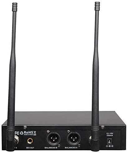 200-Channel Wireless Lavalier Microphone, Dual UHF Bodypack Cordless Lavalier Mic System Set, Auto Scan, Long Range 200-240Ft, 16 Hours Use Ideal for Speaking, Classroom 2023 333B…