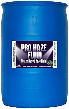 Froggys Fog - Pro Haze - High-Performance Haze Fluid for Hurricane Haze 2 and Fog Machines - Water Based Haze Fluid - 55 Gallon Drum