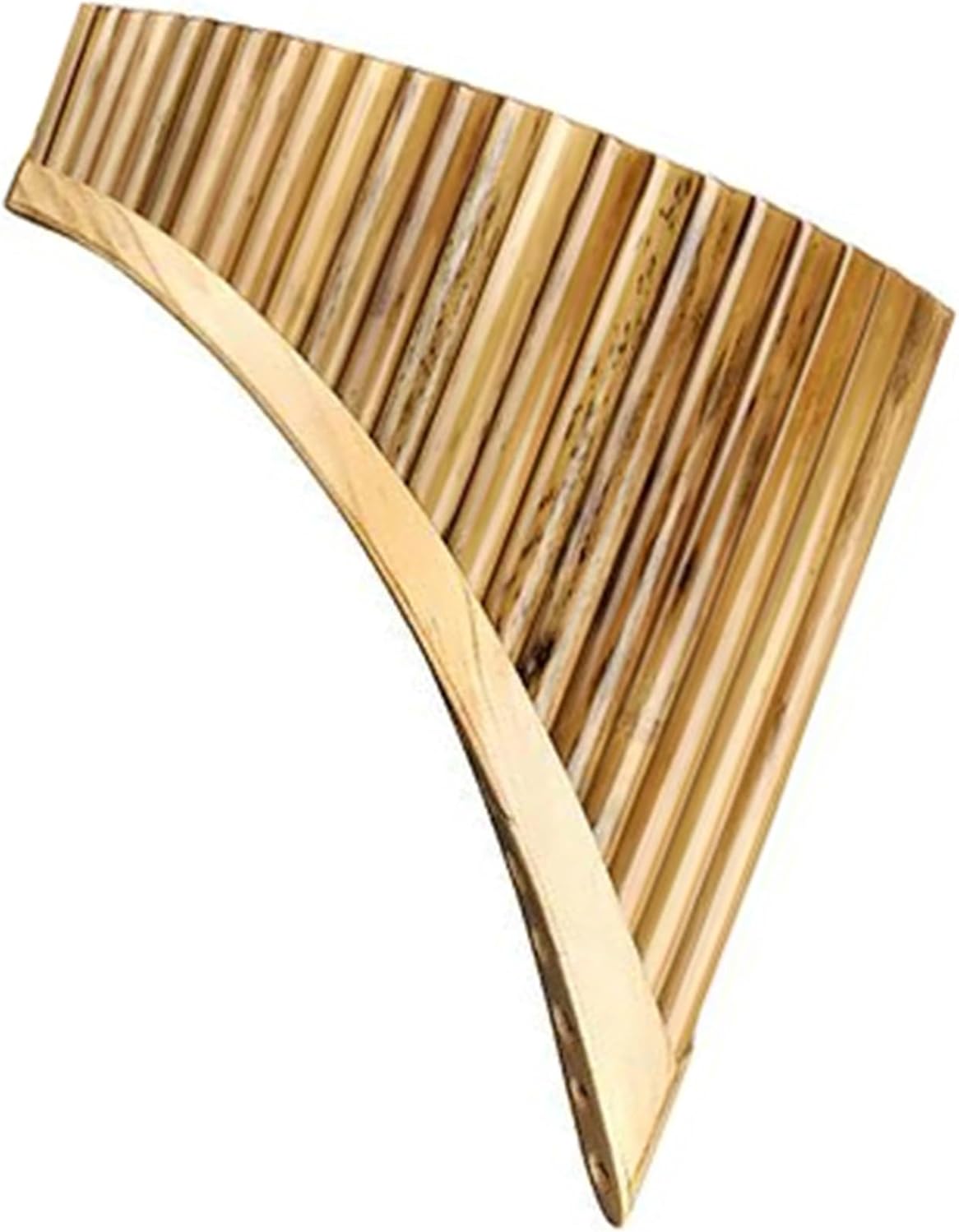 pan flute for beginners 22 Pipes Panflute Pan Flute Panpipes C Key Handmade Woodwind Folk Musical Instrument (Color : Left)