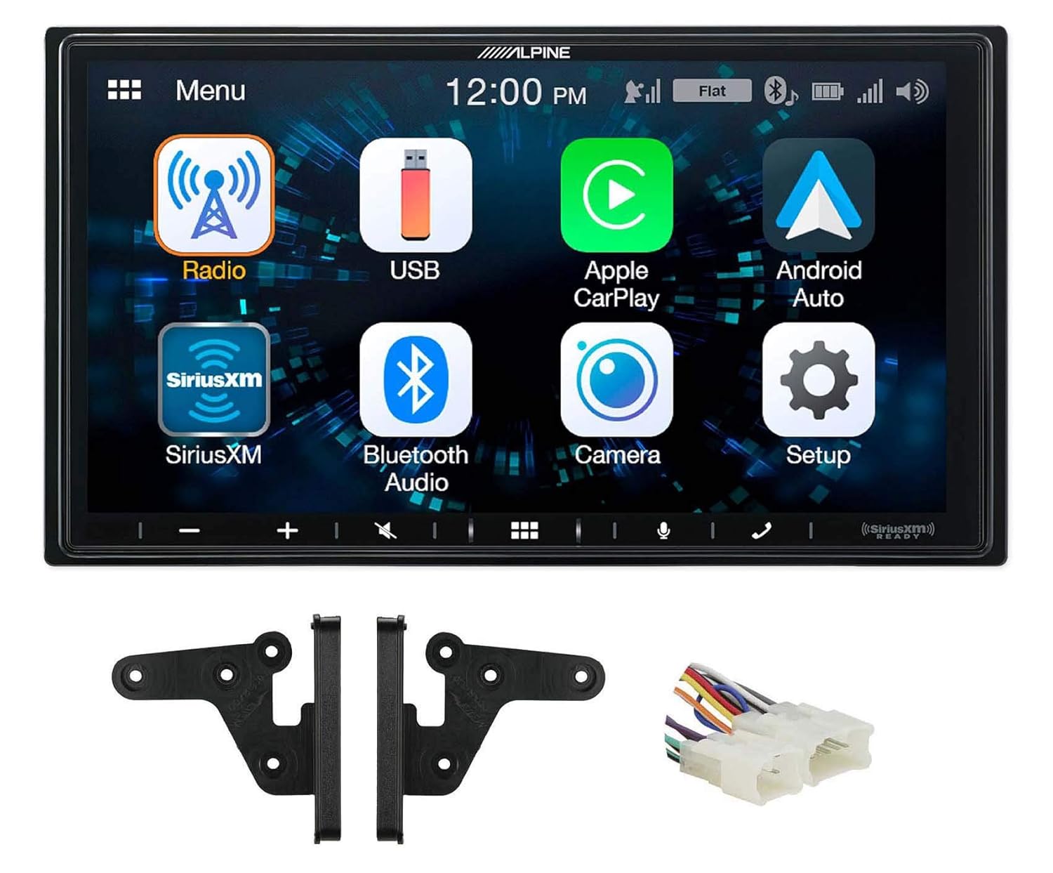 Alpine 7 Receiver Bluetooth w/Carplay/Android for 2003-2008 Toyota Corolla