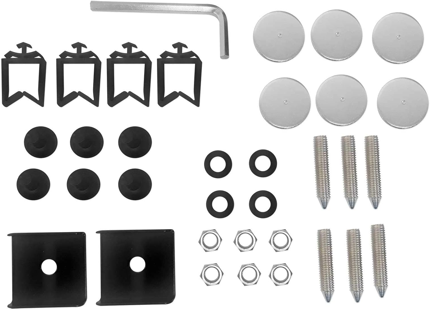 Rockville RVSM1 Near-Field Studio Monitor Stands, Adjustable Height 33-45in, Heavy-Duty Steel, EVA Foam Padding, Vibration Reduction, for Home Studio Musicians and Audio Engineers, 6-Piece