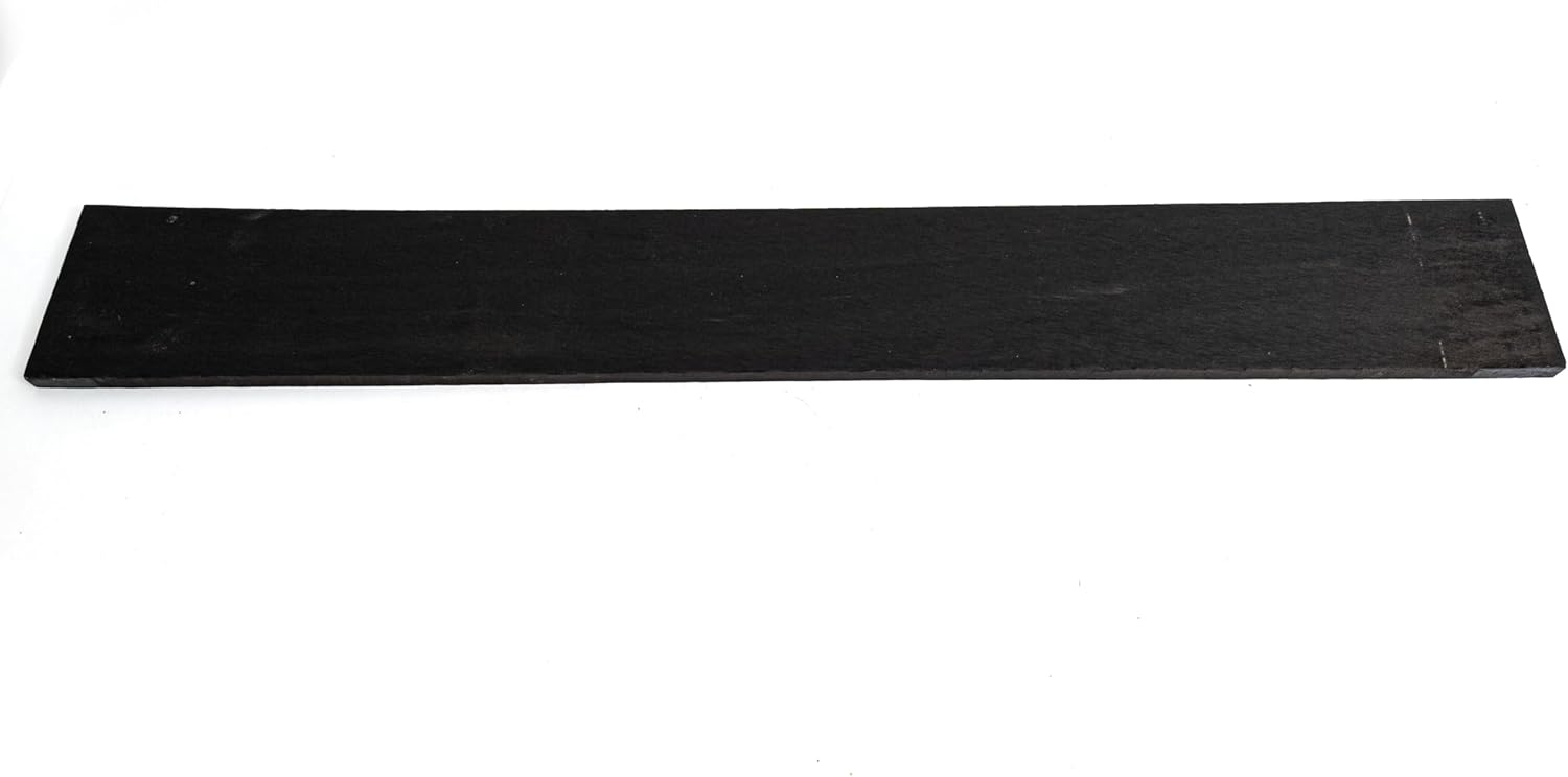 Ebony Guitar Fingerboard Wood Blank AAA Grade – High-Density 1.1g/cm³ & Ultra-Hard Janka 3,080 lbf Tonewood Compatible with Fender/For Gibson – Flawless Unfinished Exotic Hardwood