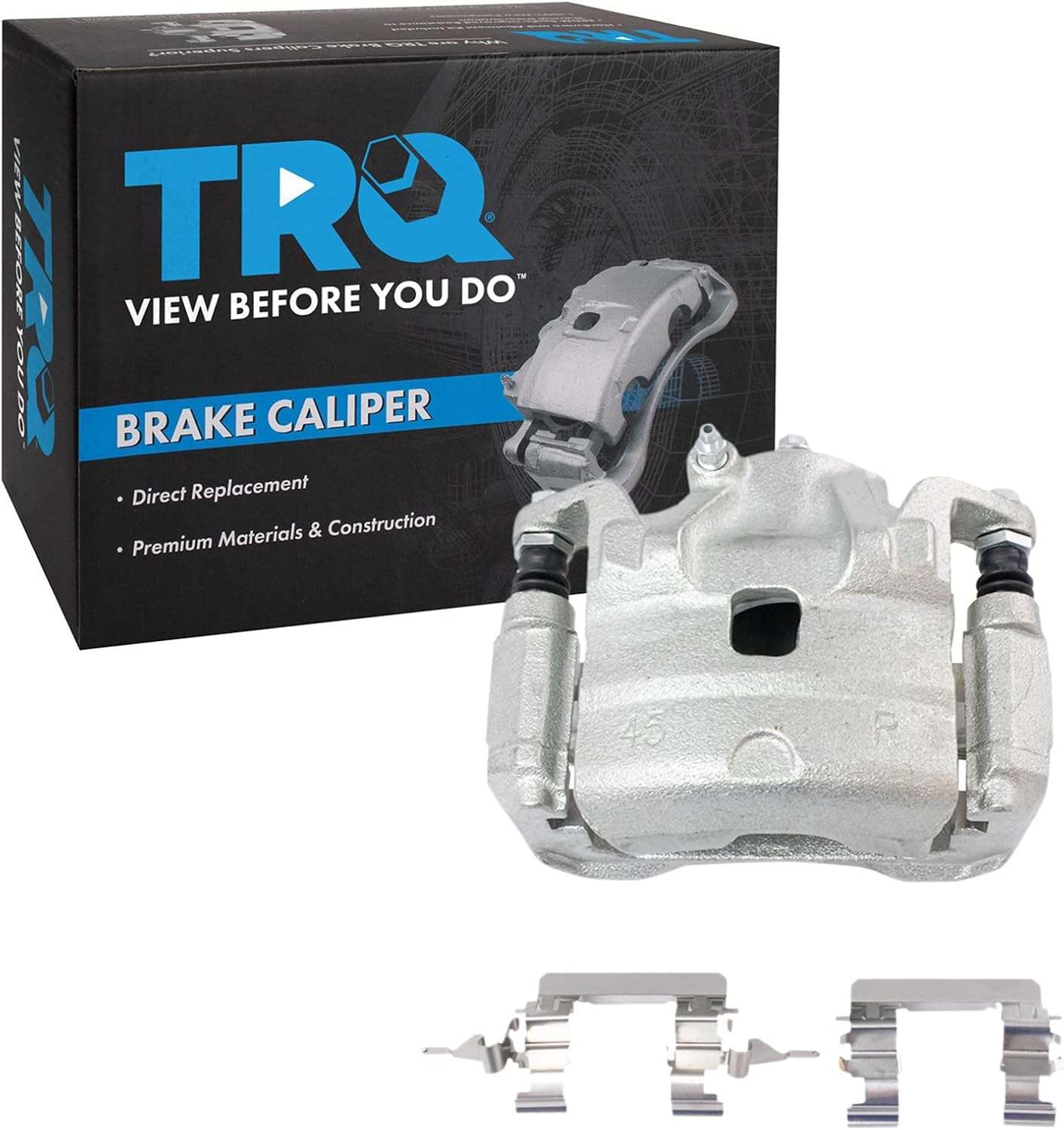 TRQ Front Right Brake Caliper w/Bracket Passenger Side Compatible with 2007-2009 Nissan Altima 2007-2010 Sentra