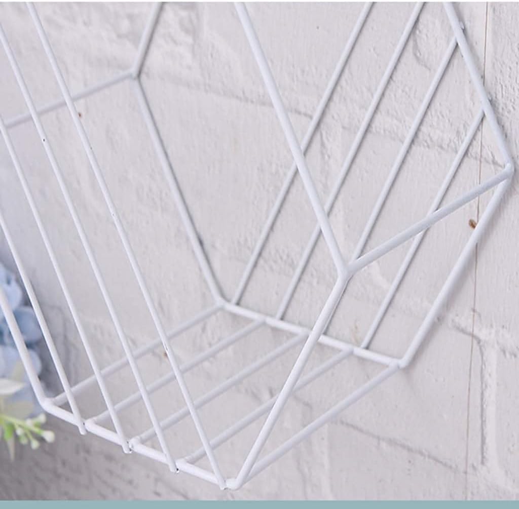 Corner Shelves Wall Decoration Shelf Iron Material Tough and Firm Wall Decoration Storage Shelf and Wall Mount Book Display Rack for Bedroom Living Room Bathroom Ect