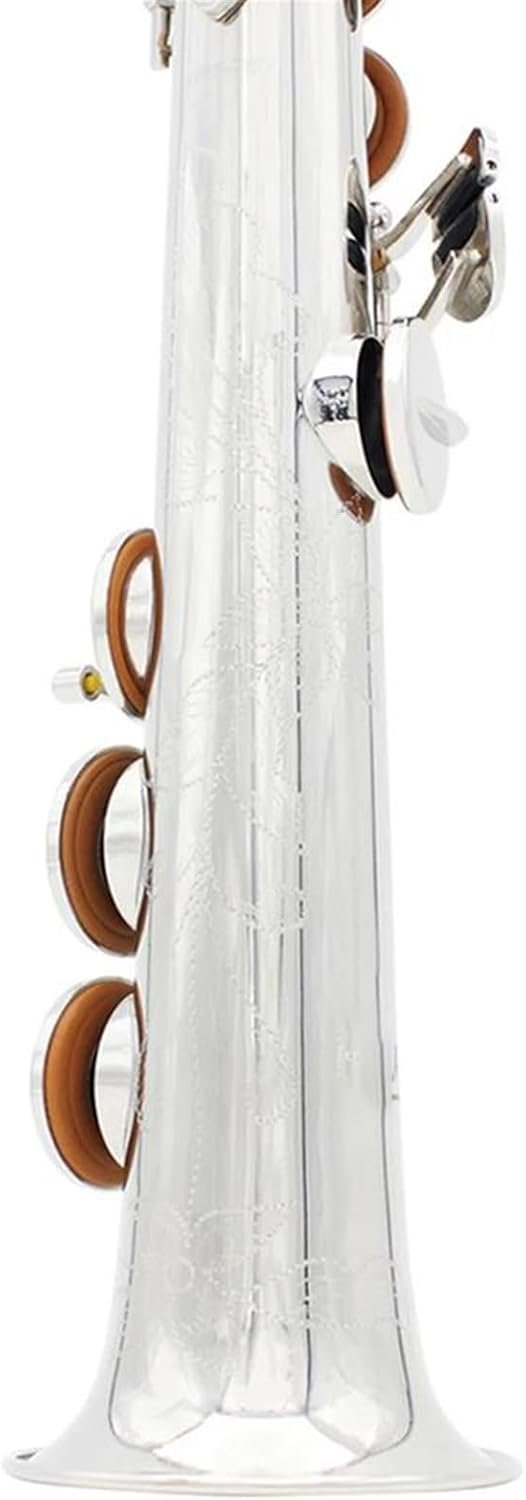 Beginner saxophone Soprano Saxophone Silver Brass Sax Bb B Flat Saxofon Woodwind Musical Instrument With Bag Saxophone Accessories