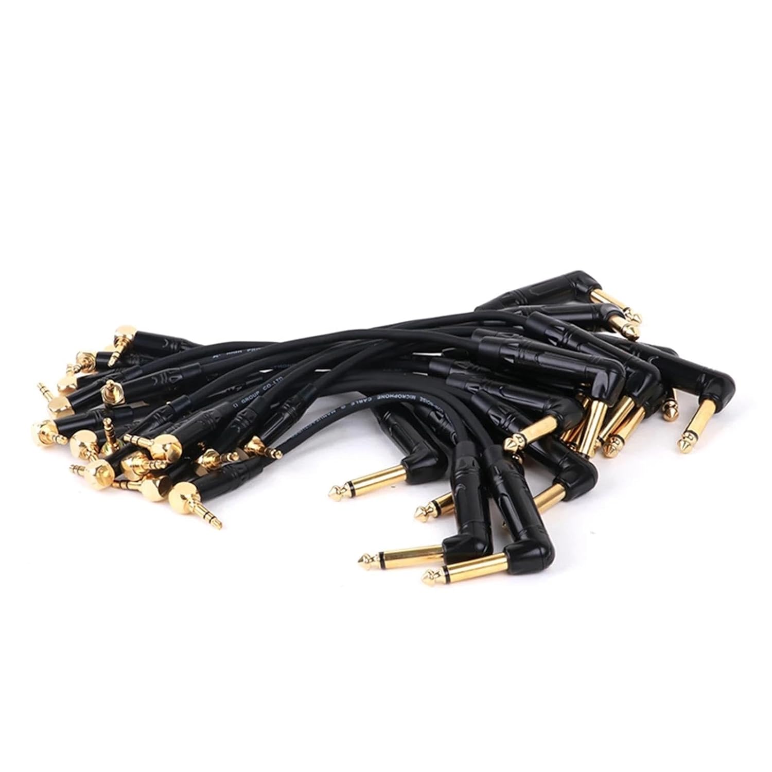 Guitar Audio Cable 1PC Gold Plate Right Angle 6.35 Mono to 3.5 Stereo Unbalanced Speaker Amplifier Cable for Guitar Keyboard‎ Cable(Black,10m)