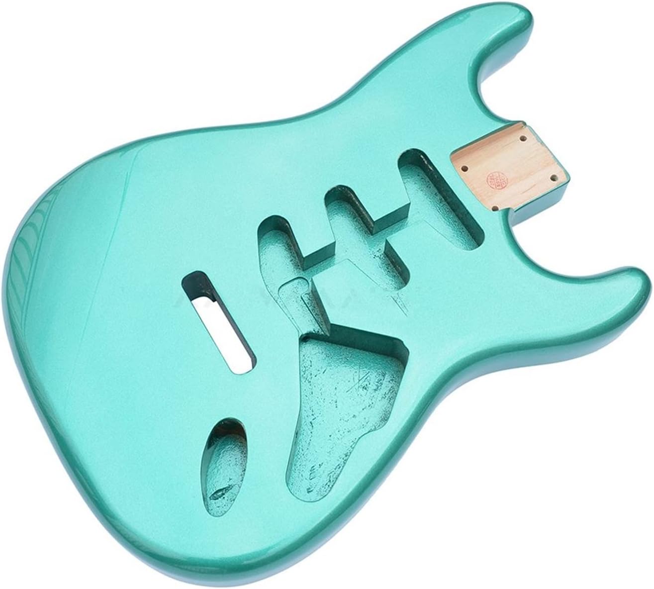 FLFL Alder Guitar Body SSS Pickup Route Green Color for ST Strat DIY Guitars Unfinished Guitar Kit