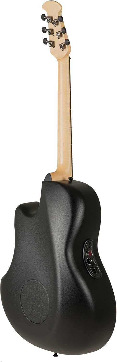 Ovation Mod TX Collection Acoustic-Electric Guitar, Textured Black, Deep Contour Body (2078TX-5)