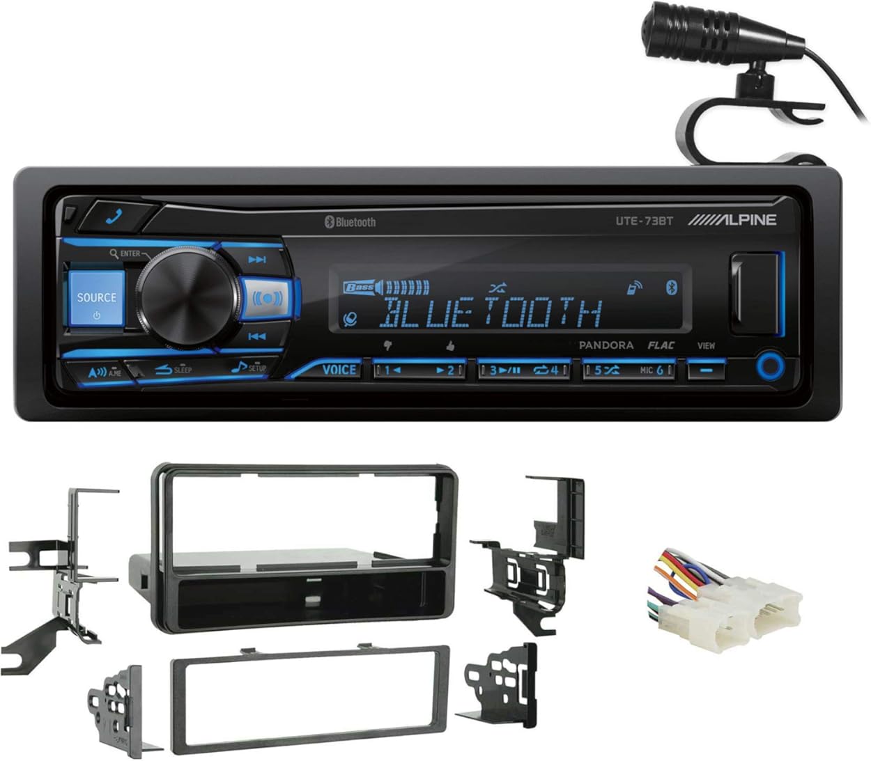 Alpine Digital Media Bluetooth Stereo Receiver For 2007-14 Toyota FJ Cruiser