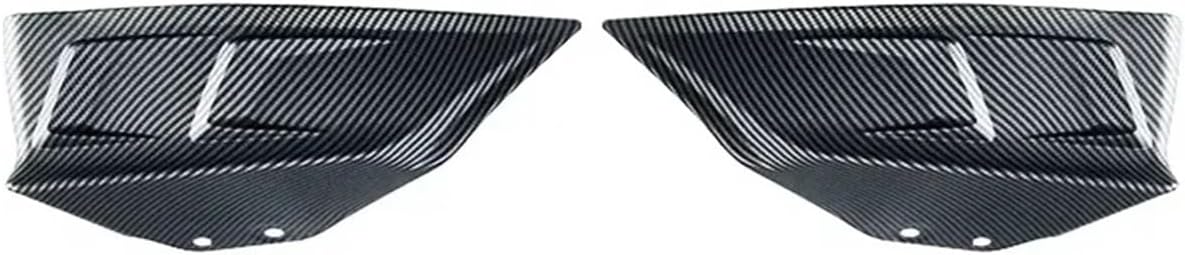 Compatible for Tesla Model Y 2019-2024 Rear Bumper Side Corner Back Lip Thunder Style Spoiler Anti-Scratch Protective Cover Car Accessories Drag Reduction Diffuser(Bright Carbon)