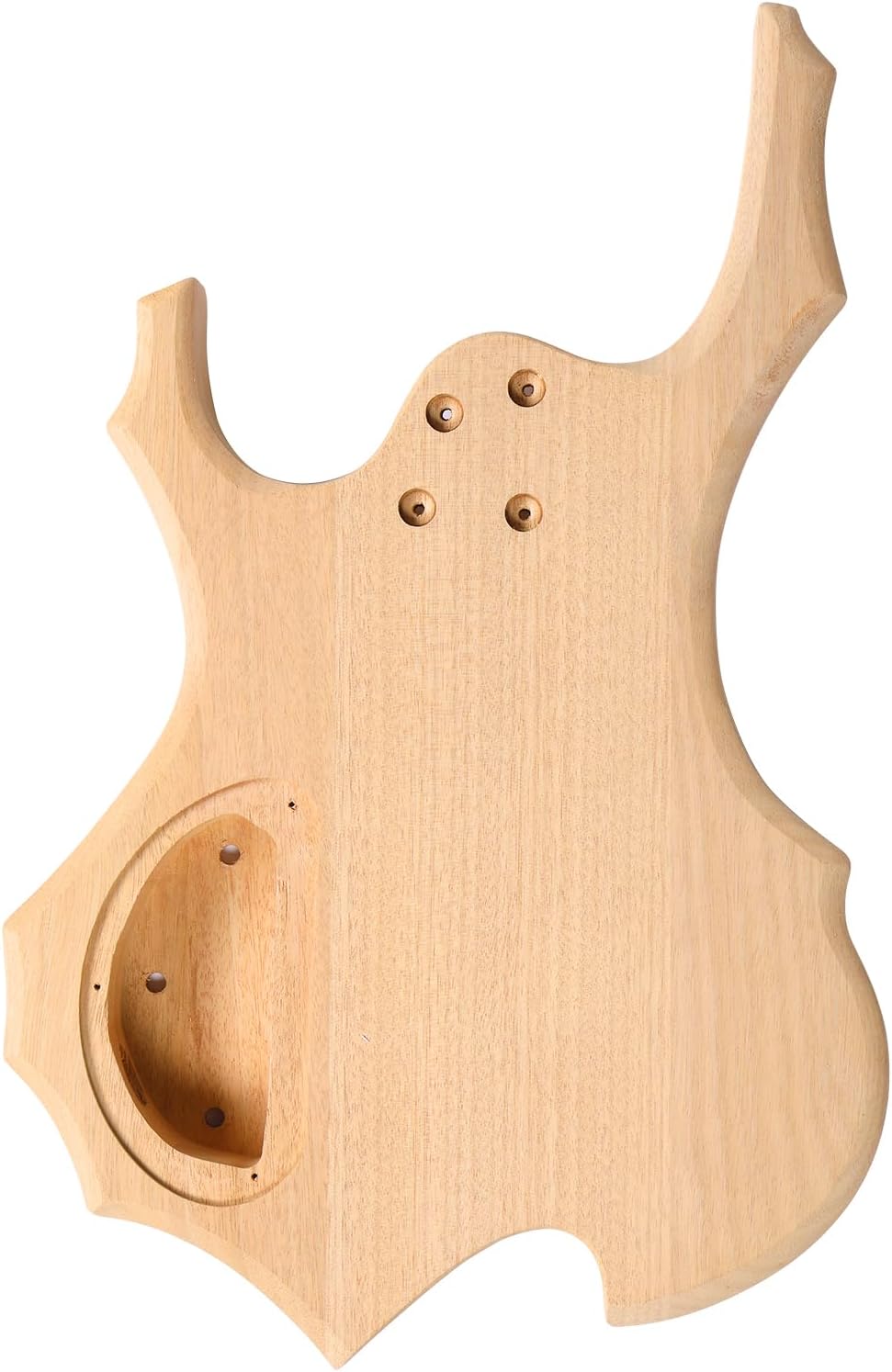 DIY Electric Bass Guitar Kit with Mahogany Body, 4 String DIY Electric Guitar Kit, Easy Installation & Full Equipment to Build Your Own Guitar (44 Inch)