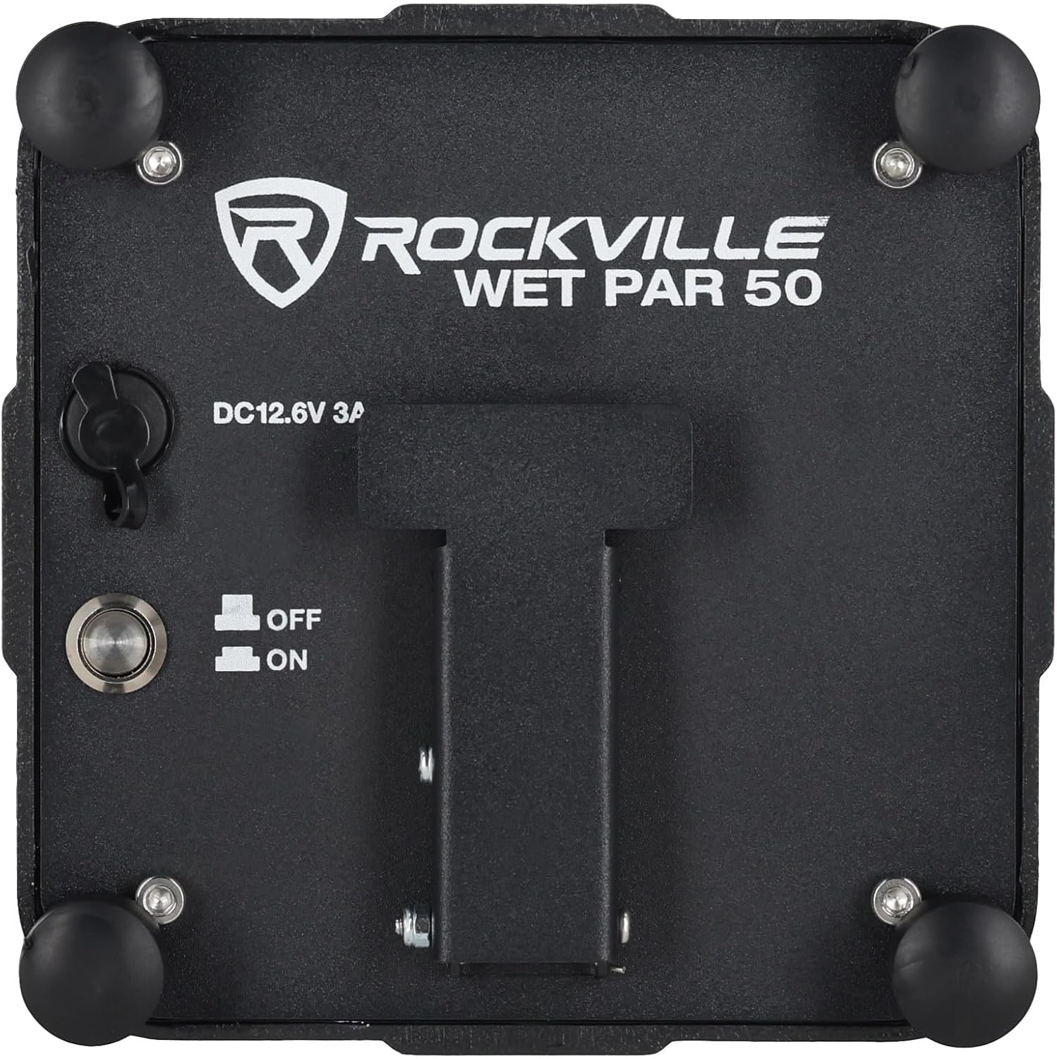 Rockville Wet PAR 50 25W Waterproof LED DJ Light, Wireless DMX, RF Remote, RGBWA+UV, Battery-Powered, IP64-Rated, Perfect for Outdoor Events and Mobile DJs