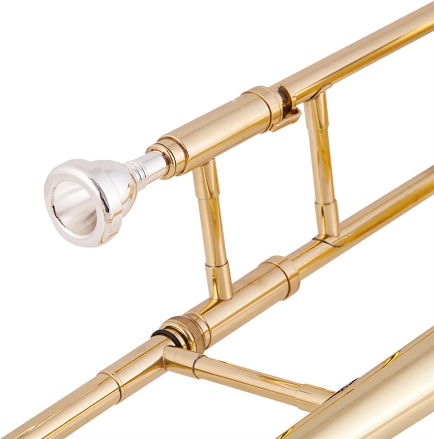 FLFL Student Trombone The Tenor Trombone in B Flat is Suitable for Beginners to Perform Bands (Color : B Flat midrange)