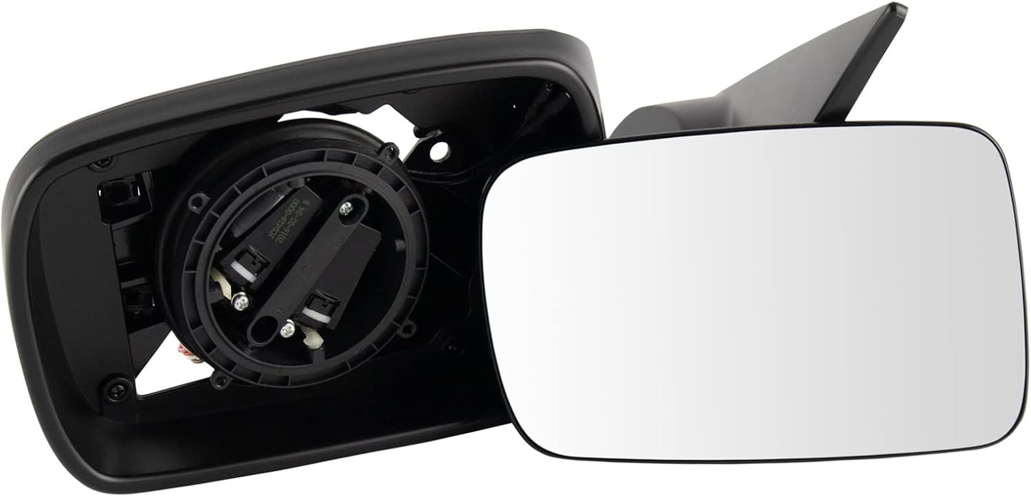 TRQ Driver Side Mirror Power Heated Manual Folding Memory Paint to Match Compatible with 1999-2000 BMW 323i 323Ci 328i 328Ci, 2001-2003 BMW 325Ci 330Ci BM1320135 BM1320136