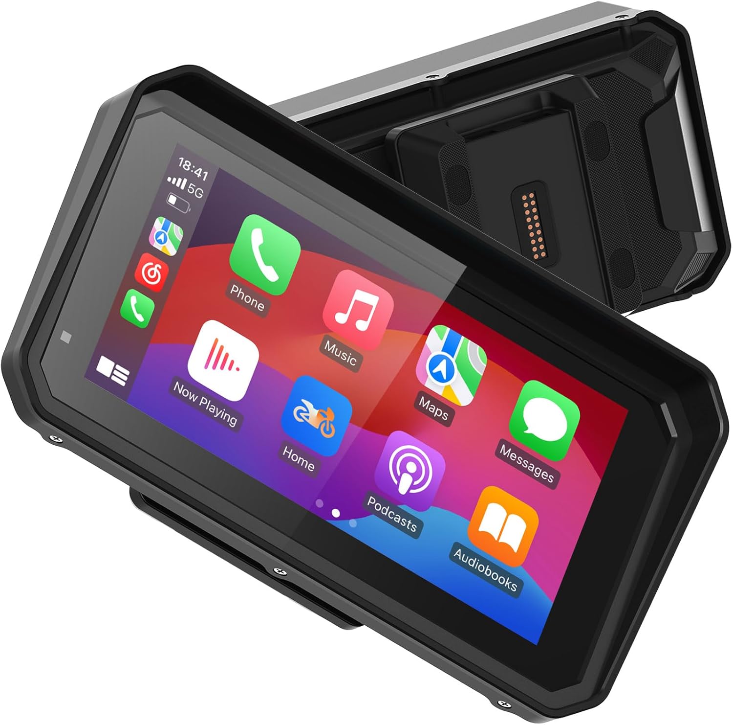 6 Inch Motorcycle CarPlay GPS Fit for BMW R1200GS/R1250GS/S1000XR, 1000 Nits Bright Waterproof HD Touch Screen Auto, Plug&Play Lossless Installation, BT, iOS/Android Native Protocol Support