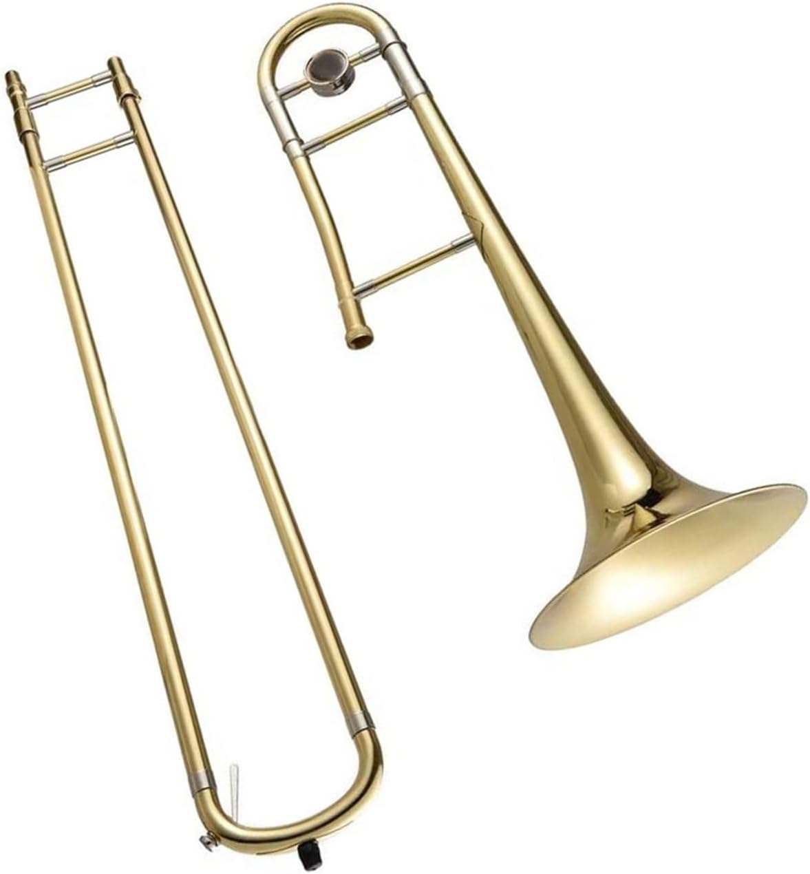 Adult Trombone Instrument Bb Alto Trombone Copper Plated Instrument For Beginners With Mouthpiece And Carrying Case