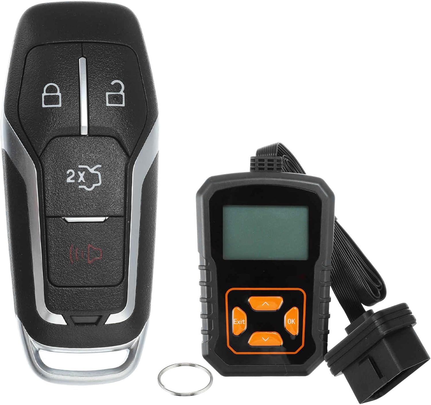 ACROPIX M3N-A2C31243800 Keyless Entry Remote Key Fob for Ford Edge Explorer 2016-2017 for Ford for for Mustang 2015-2017 315MHz Replacement Car Control Key Kit DIY Tool 4 Buttons Black