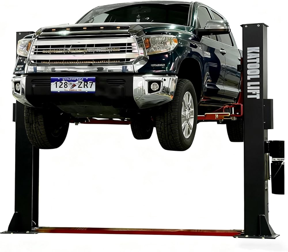 KATOOL 4.0HP 12000lbs Two/2 Post Lift Car Lift Single Point Release Automotive Lift for Home Garage and Shop, 220V, KT-H120D
