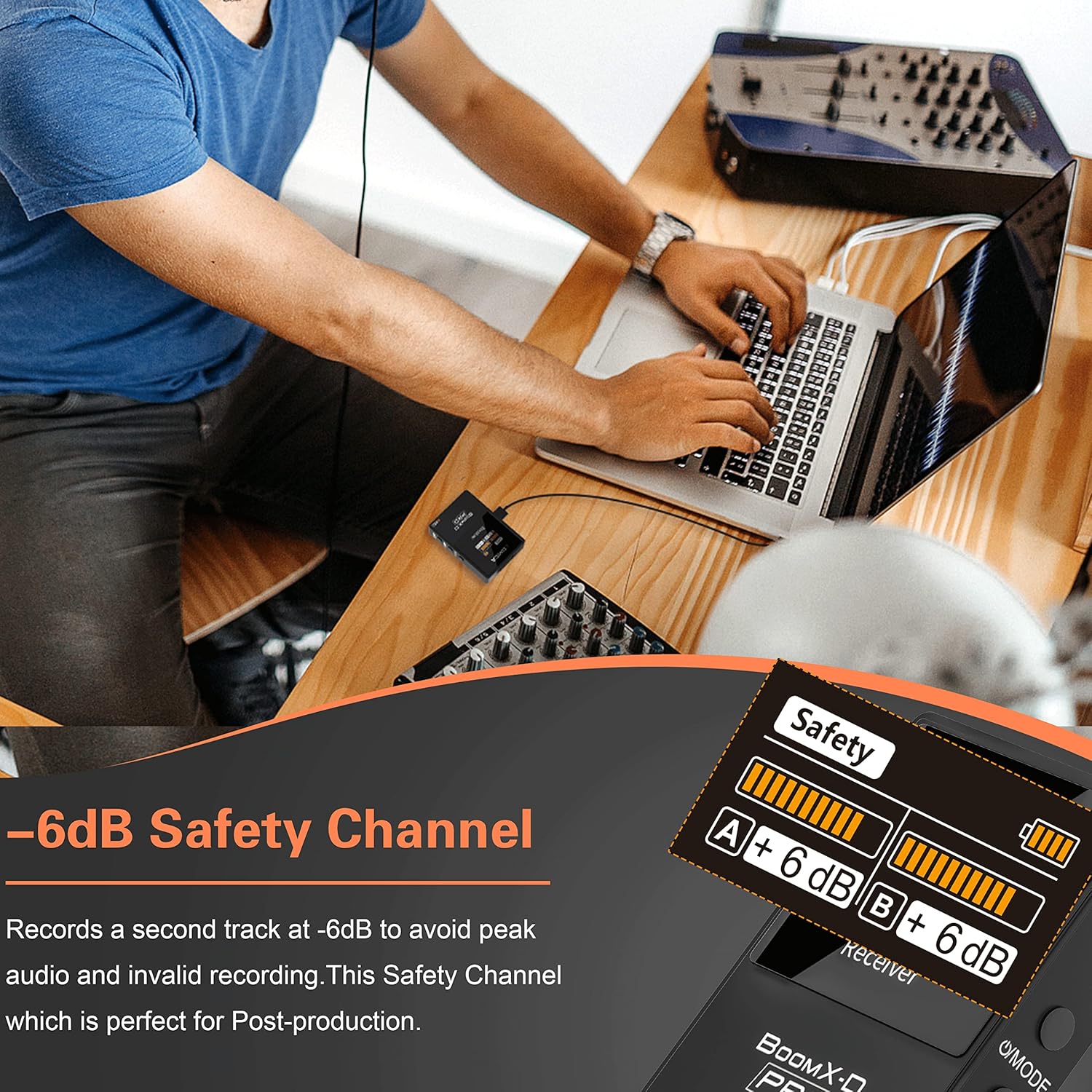 COMICA BoomX-D2 PRO Wireless Lavalier Microphone for iPhone Android Camera PC, Lapel Mic with 16GB Storage, Safety Audio Track, Noise Cancellation, Lav Mic for YouTube TikTok Video Recording