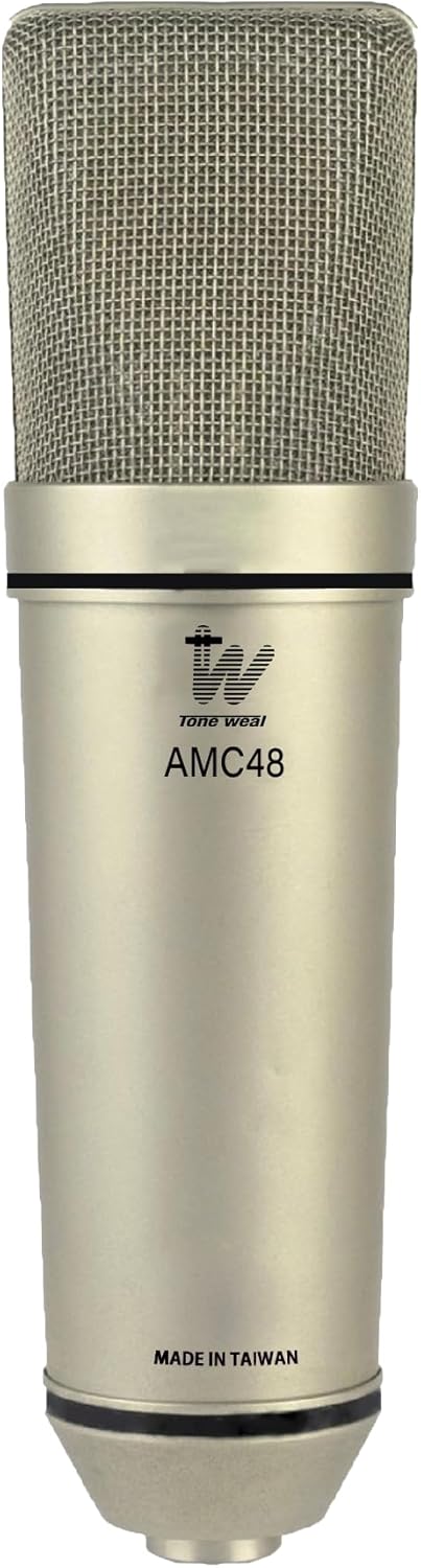 AMC48 Studio Condenser Microphone Circuit, XLR Output, Cardioid, Warm & Articulate Sound for Studio, Recording, Live-Streaming Podcasting...