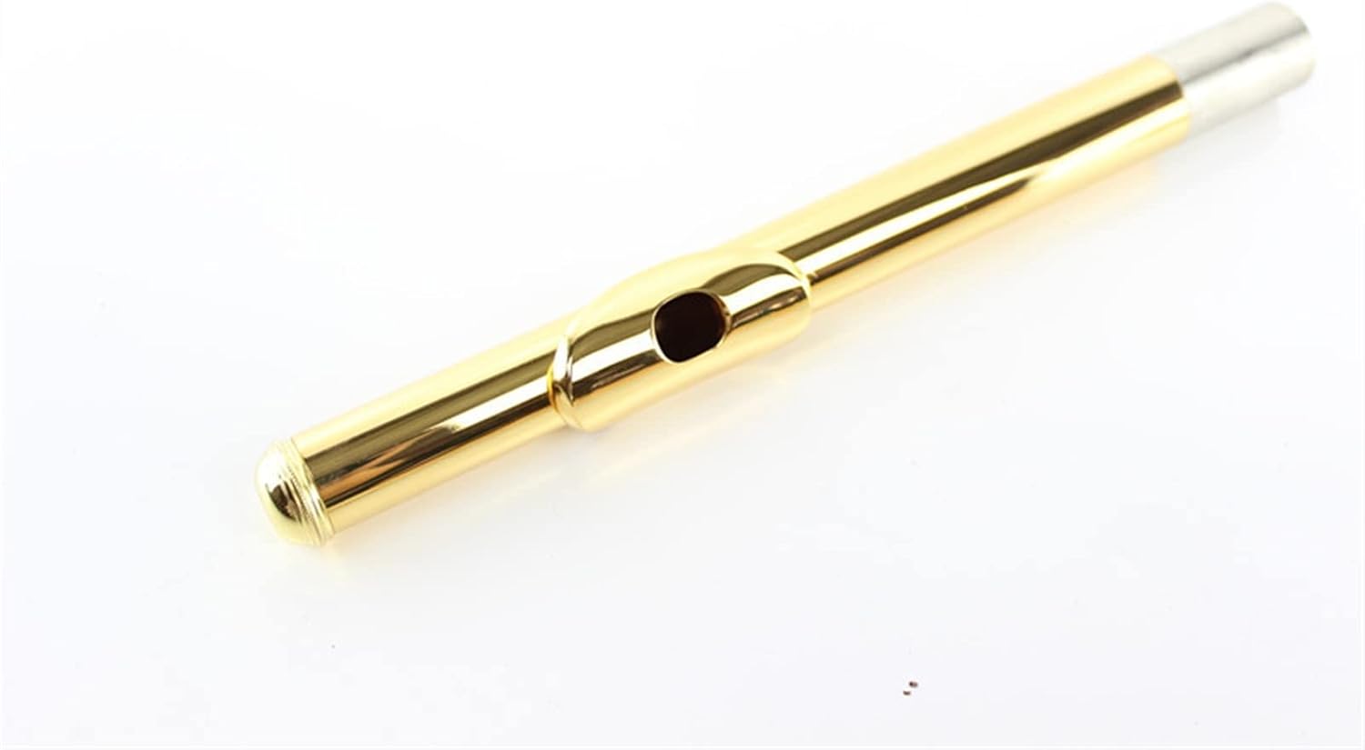 Flutes Wind Instrument Gold-Plated 17-Hole Open-Hole C Key Flute White Copper Gold Key B Tail E Key