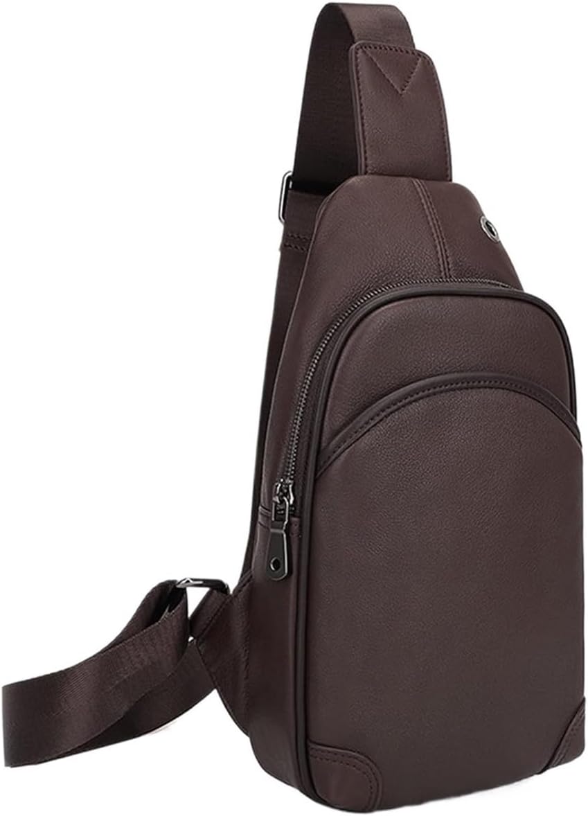 Anti Theft Sling Chest Bag Leather Crossbody Shoulder Backpack Multipurpose Daypack For Outdoor Sport Camping bag