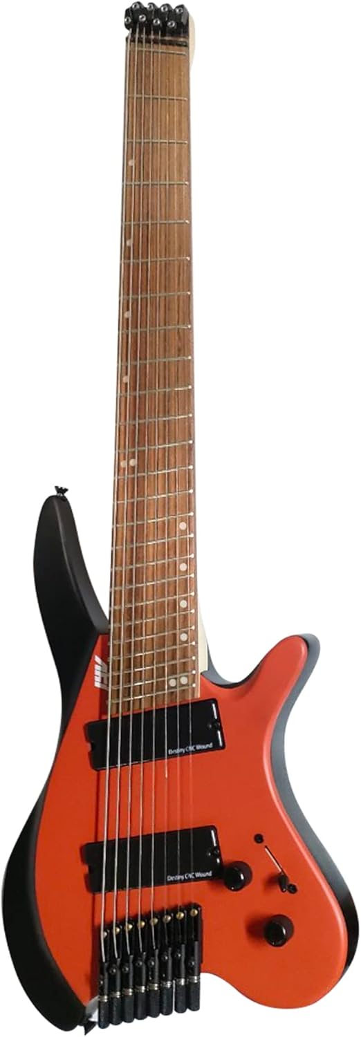 IYV- IEHLFF8-300 Multi-Scale Headless 8 String, Red Black