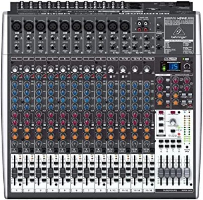 Behringer XENYX X2442USB Premium 24-Input 4/2-Bus Mixer with XENYX Mic Preamps and Compressors, British EQ, 24-Bit Multi-FX Processor and USB/Audio Interface
