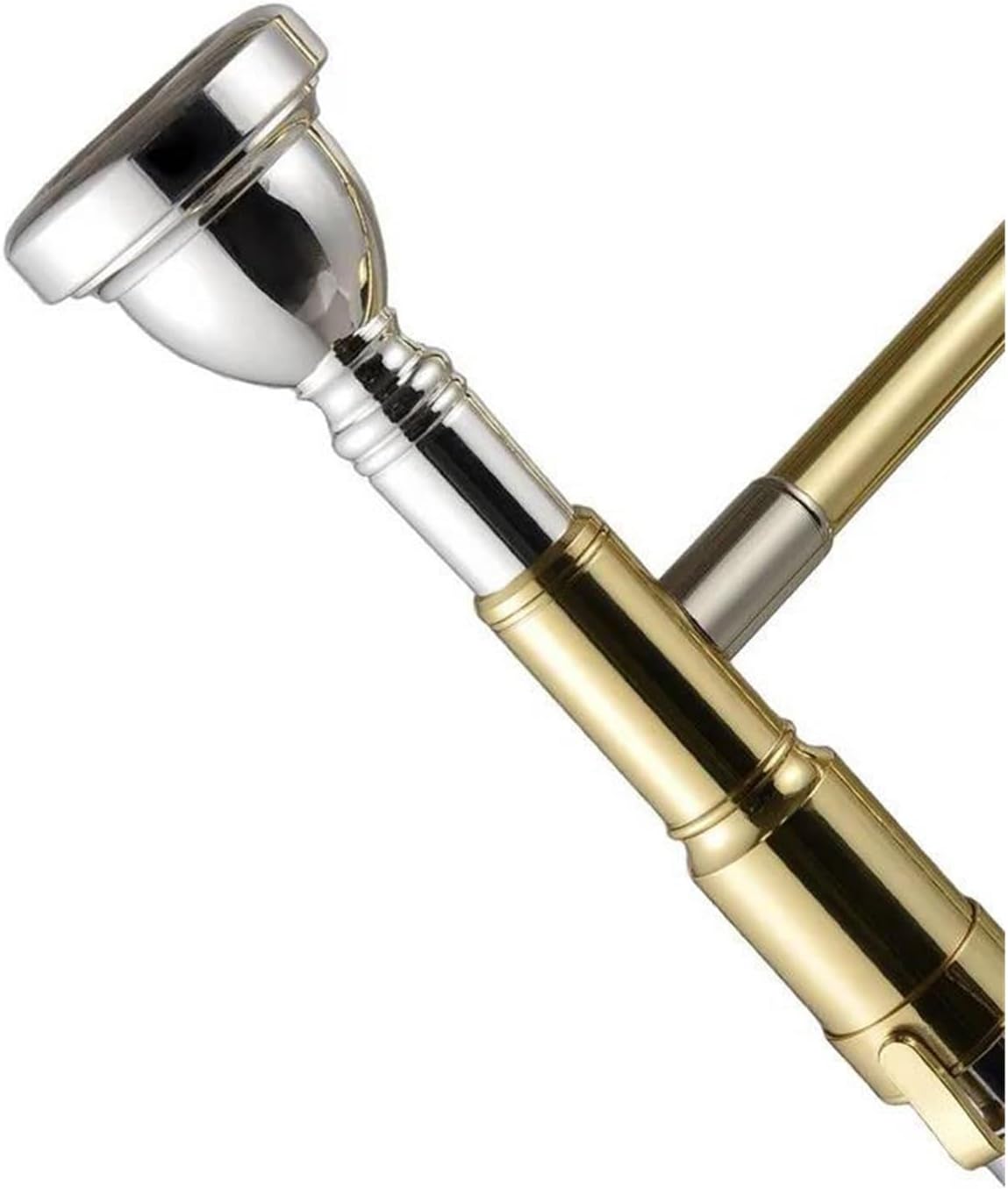 Adult Trombone Instrument Bb Alto Trombone Copper Plated Instrument For Beginners With Mouthpiece And Carrying Case