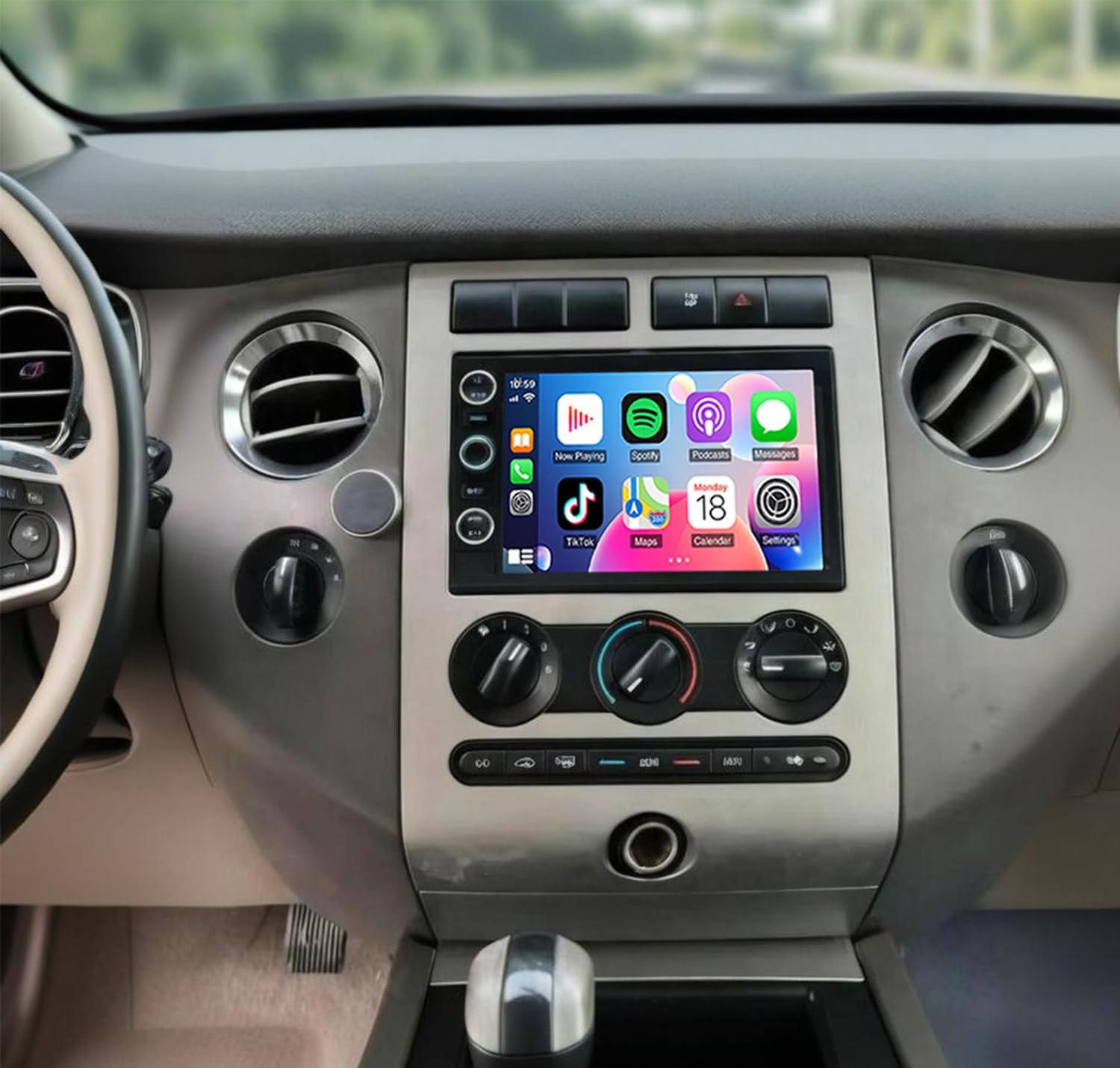 Android 14 Double Din Car Stereo Radio for Ford Expedition EL 2007-2010,7